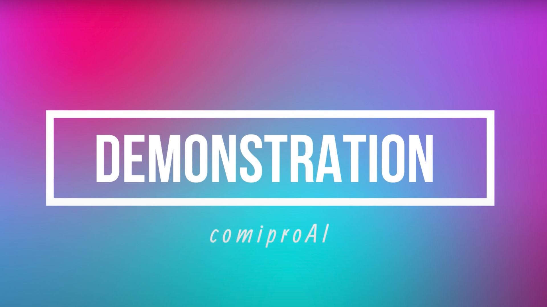 「comiproAI（コミプロAI）」のデモンストレーション動画を公開いたしました